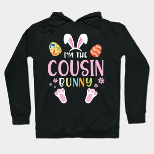 Flower Eggs Happy Easter Day To Me You I'm The Cousin Bunny Hoodie